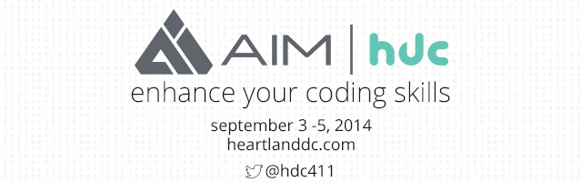 AIM HDC 2014 is designed by and for coders and designers