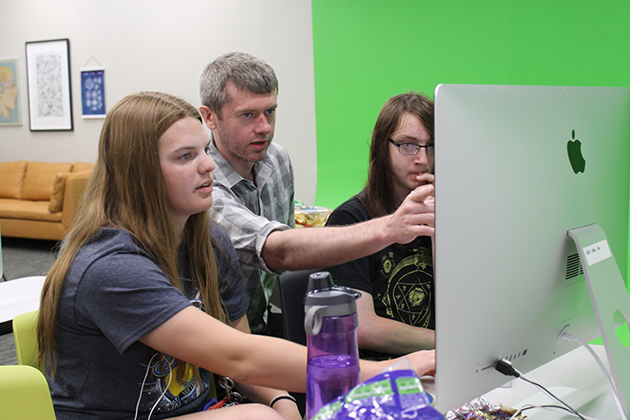 David Dugger shares his passion for tech education with high school students