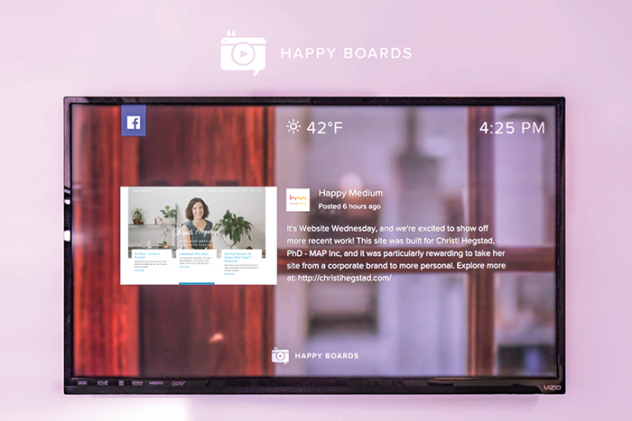 Happy Boards digitizes corporate messaging