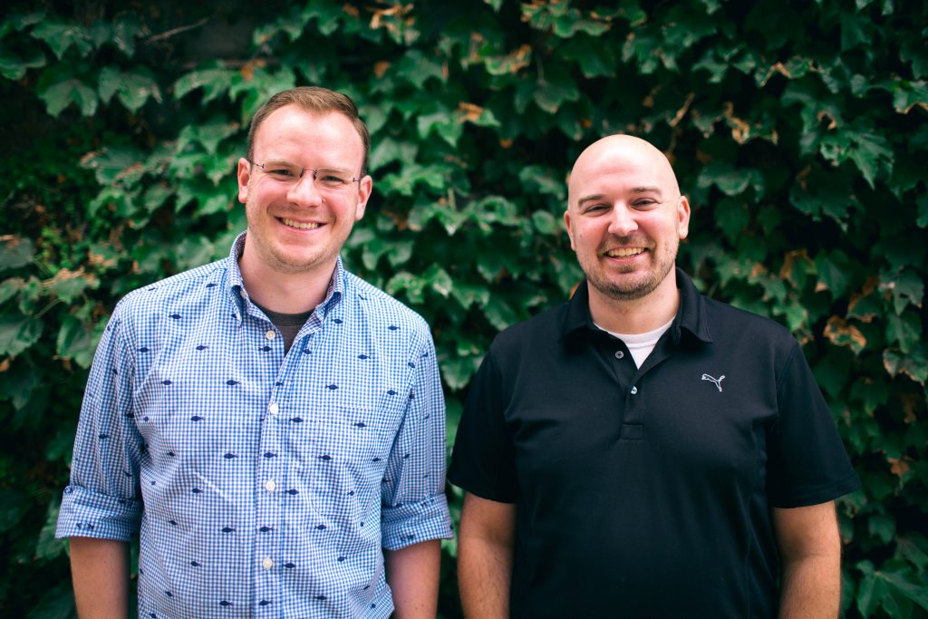 ben-derek Ben Stevinson, left, and Derek Homann founded Median. Courtesy photo