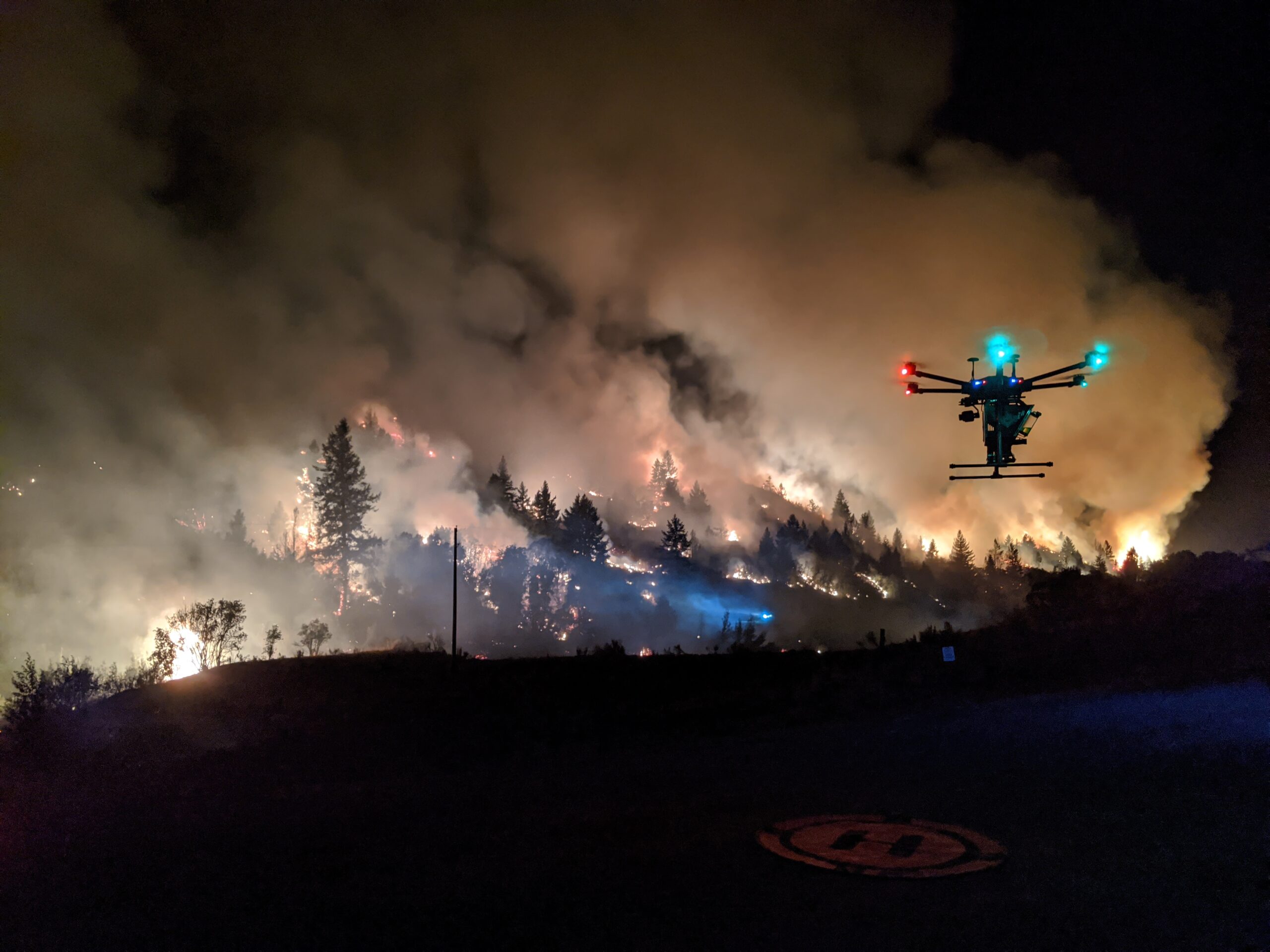 Fighting fire with fire (and drones)