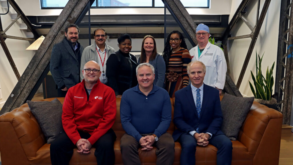 The first cohort of the 2026 Steel Works Health Accelerator are (front, left to right) Steve Salzbrenner, Tim Crane, Ronald Krueger, (back) Kirk Zeller, Ashok Puri, Shiela Fields, Beth Beam, Marcia Shade, Ed O'Leary. Not Pictured: Chris Henkenius. Courtesy photo