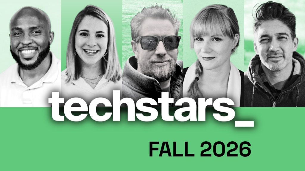 Latest cohort members representing Nebraska in the Techstars Founder Catalyst Global Fall 2026 Program. Left to right: Ugo Okolo of U-GoTrip, Haley Beer of Etholytics, Jeremiah Jorgensen of mNemo Automation, Ashley Scalia of Moonlit AI, and Tamio Stehrenberger of Enzo Clean. Photos courtesy of Open Range. Graphic by Jen Spitzer/Silicon Prairie News